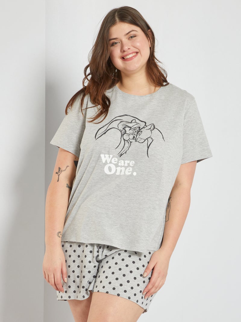 Conjunto pijama da 'Disney' CINZA - Kiabi