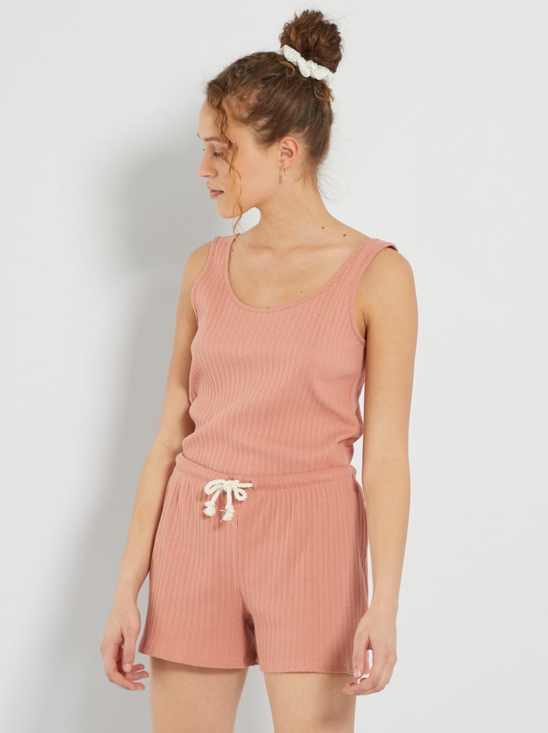 Conjunto pijama de 2 peças Rosa - Kiabi