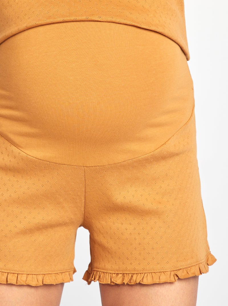 Conjunto pijama de grávida - 2 peças CASTANHO - Kiabi