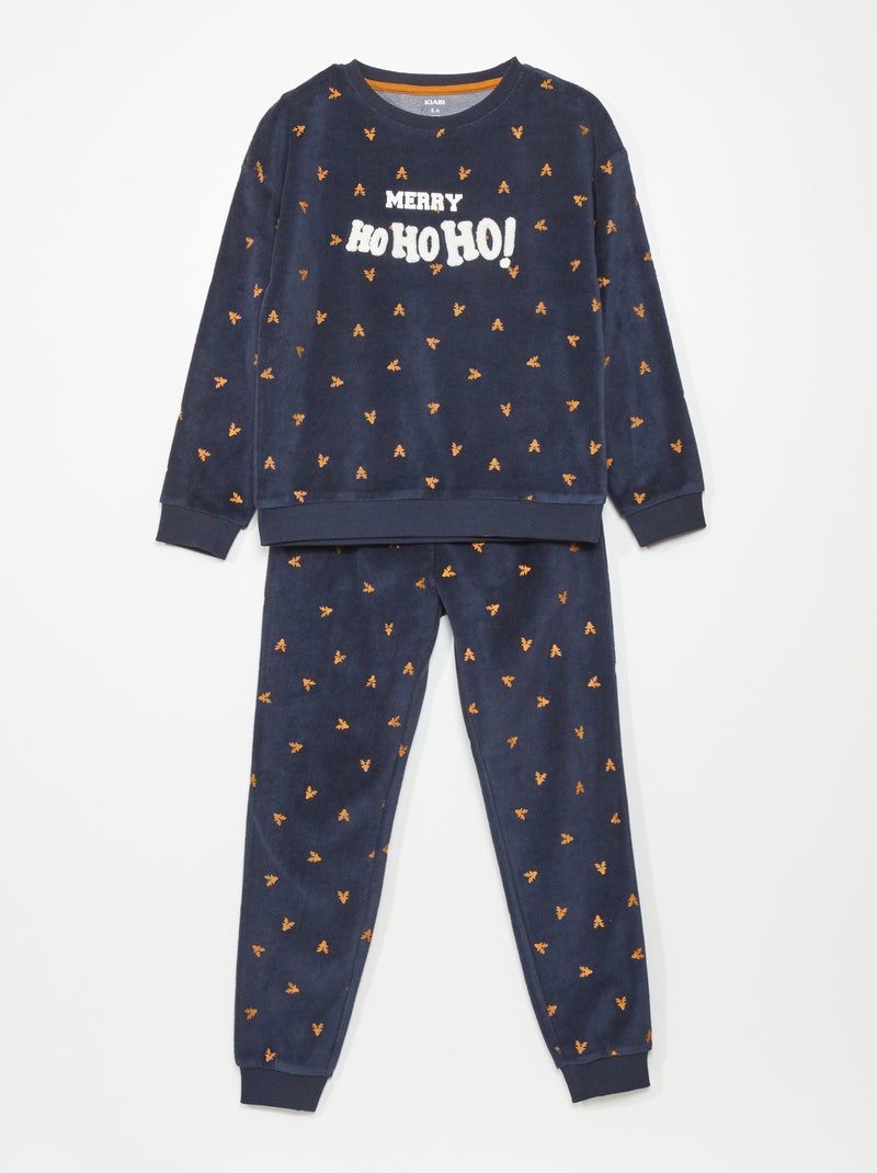 Conjunto pijama de Natal  - 2 peças AZUL - Kiabi