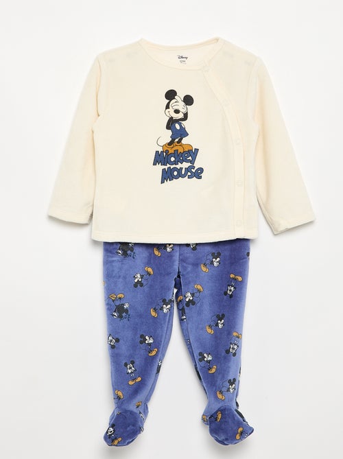 Conjunto pijama de veludo 'Mickey Mouse' - 2 peças - Kiabi Conjunto pijama de veludo 'Mickey Mouse' - 2 peças - Kiabi