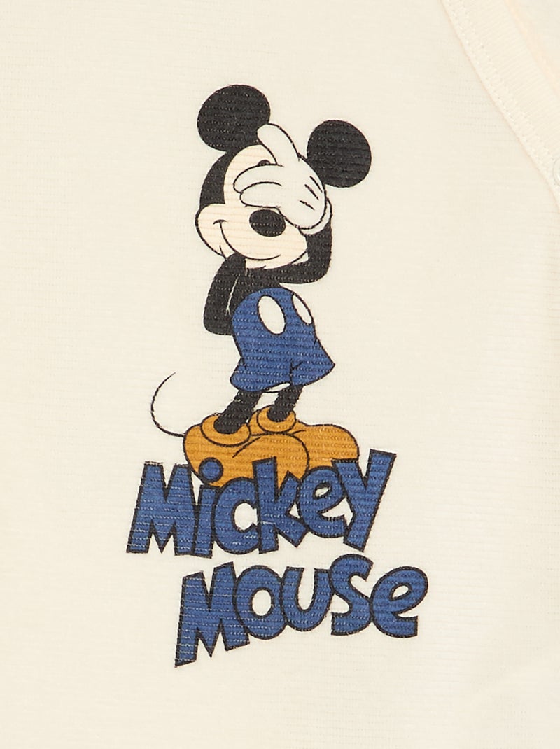 Conjunto pijama de veludo 'Mickey Mouse' - 2 peças Azul - Kiabi