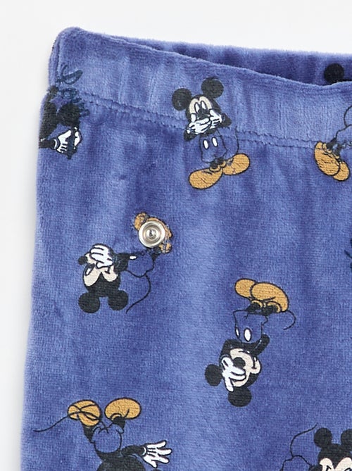 Conjunto pijama de veludo 'Mickey Mouse' - 2 peças - Kiabi Conjunto pijama de veludo 'Mickey Mouse' - 2 peças - Kiabi