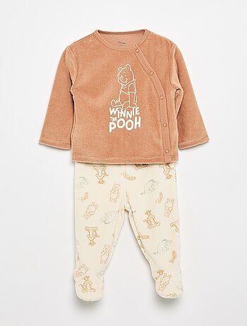 Conjunto pijama de veludo 'Mickey Mouse' - 2 peças