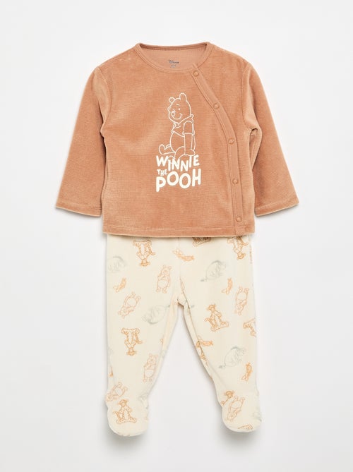 Conjunto pijama de veludo 'Mickey Mouse' - 2 peças - Kiabi