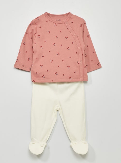 Conjunto pijama em interlock - 2 peças - Kiabi