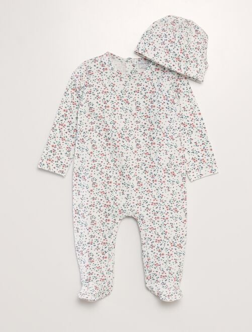 Conjunto pijama + gorro - 2 peças - Kiabi
