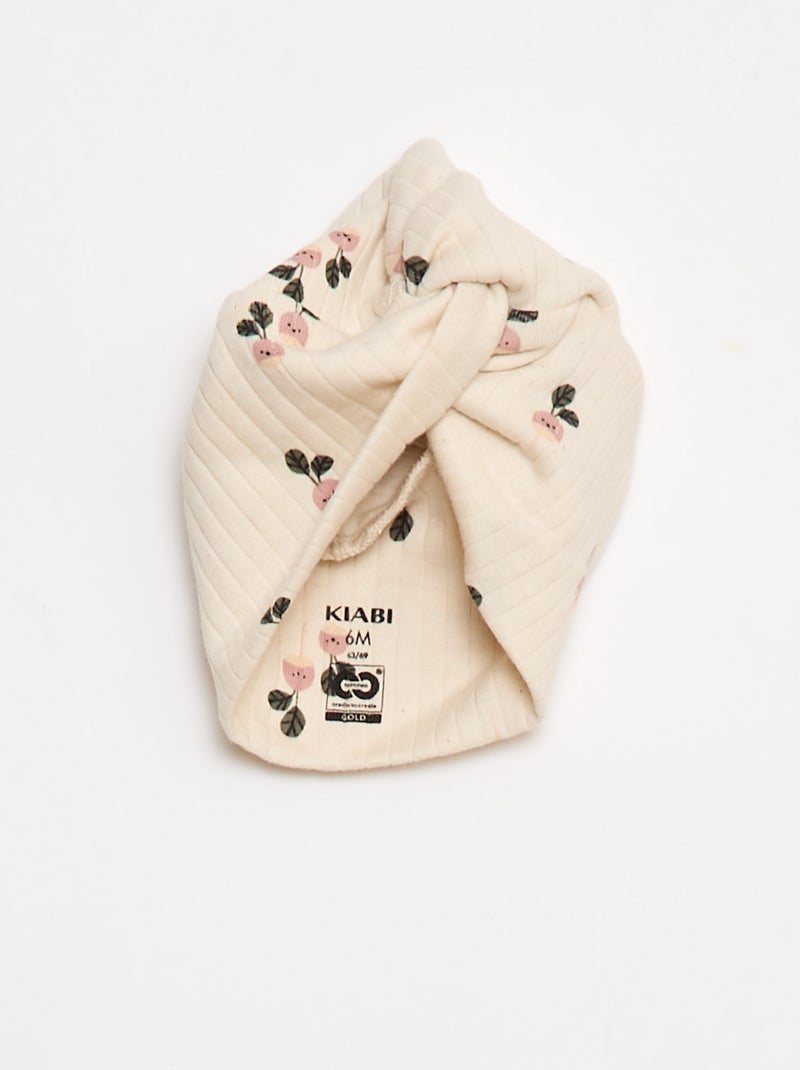 Conjunto pijama + gorro - 3 peças - cradle to cradle BRANCO - Kiabi