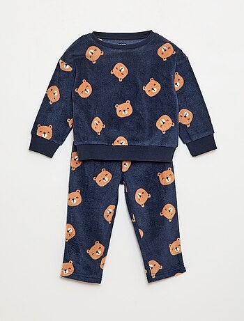 Conjunto pijama parte de cima + calças de polar