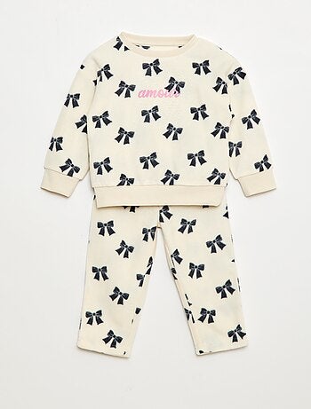 Conjunto pijama parte de cima + calças de polar