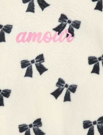 Conjunto pijama parte de cima + calças em polar