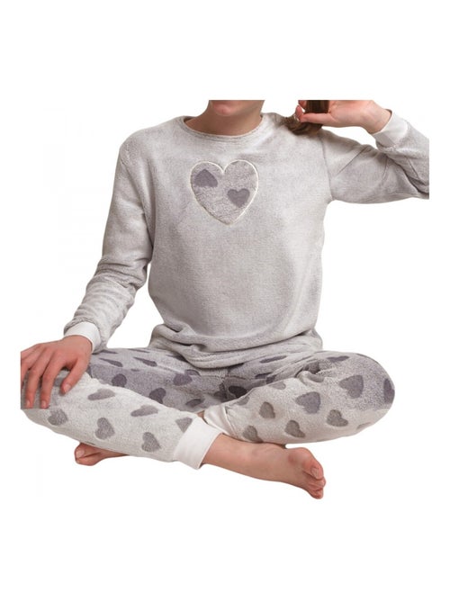 Conjunto pijama polar rapariga - Kiabi