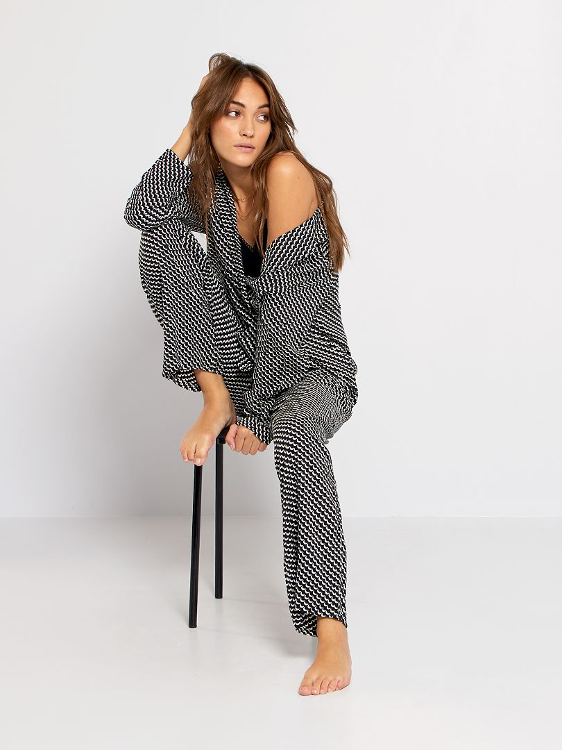 Conjunto pijama Preto - Kiabi