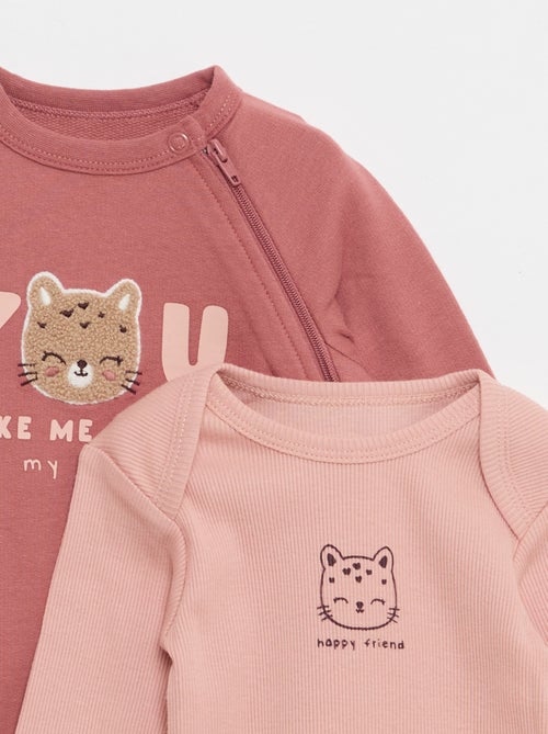 Conjunto pijama quente de fleece & body - Kiabi