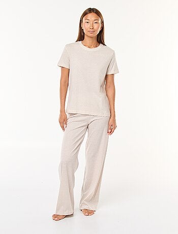 Conjunto pijama t-shirt + calças - 2 peças