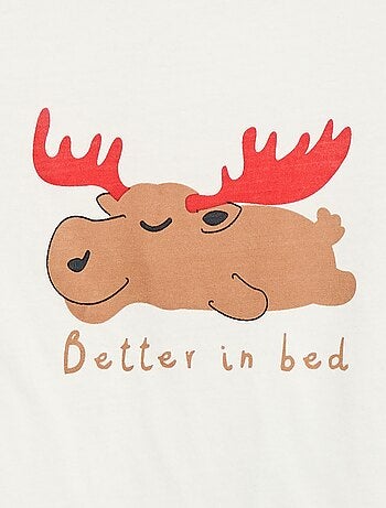 Conjunto pijama t-shirt + calças - 2 peças