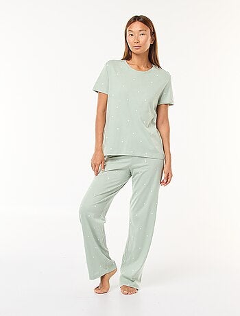 Conjunto pijama t-shirt + calças - 2 peças