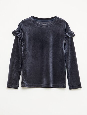 Conjunto pijama t-shirt + calças de veludo - 2 peças