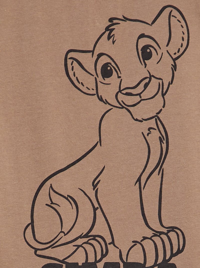 Conjunto pijama t-shirt + calças 'Simba' 'Disney' - 2 peças BEGE - Kiabi