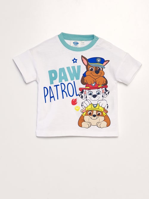 Conjunto pijama t-shirt + calções 'Patrulha Pata' - Kiabi