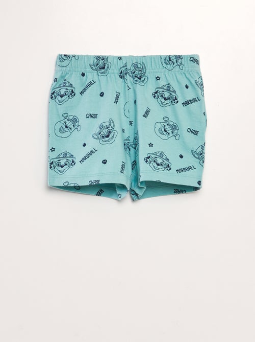 Conjunto pijama t-shirt + calções 'Patrulha Pata' - Kiabi