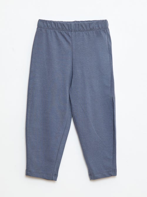 Conjunto pijama t-shirt + leggings com estampado - 2 peças - Kiabi