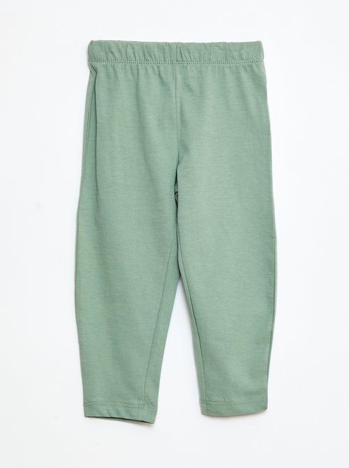 Conjunto pijama t-shirt + leggings estampado - 2 peças - Kiabi