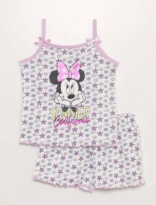 Conjunto pijama top + calções 'Minnie' 'Disney' - 2 peças - Kiabi