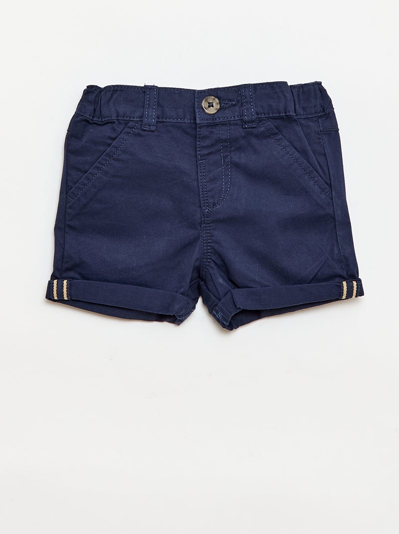 Conjunto polo + calções - 2 peças Bege - Kiabi