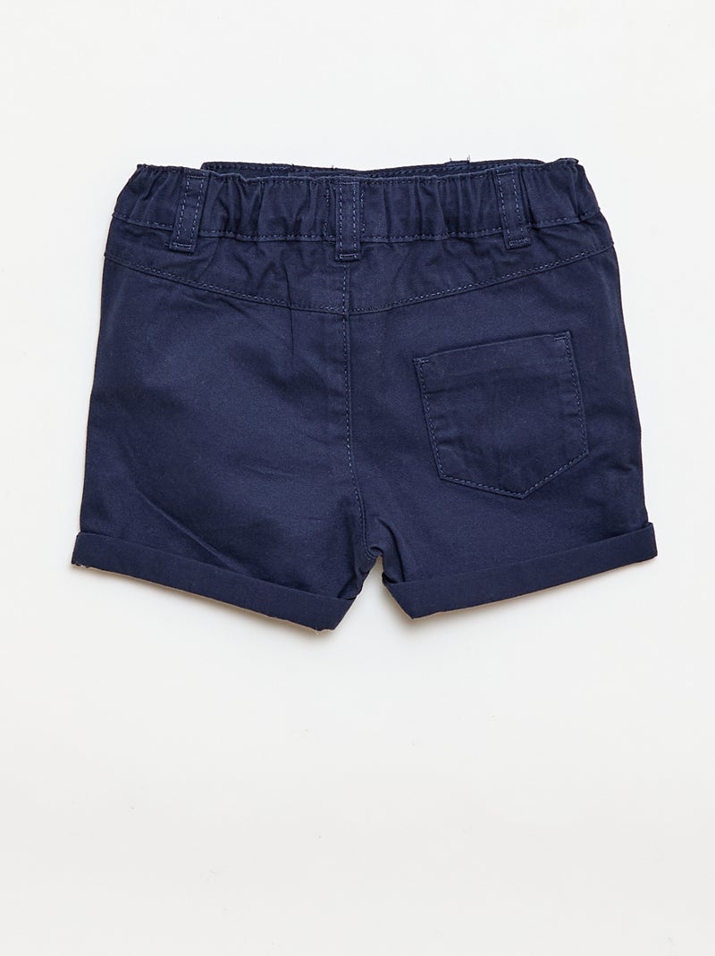Conjunto polo + calções - 2 peças Bege - Kiabi