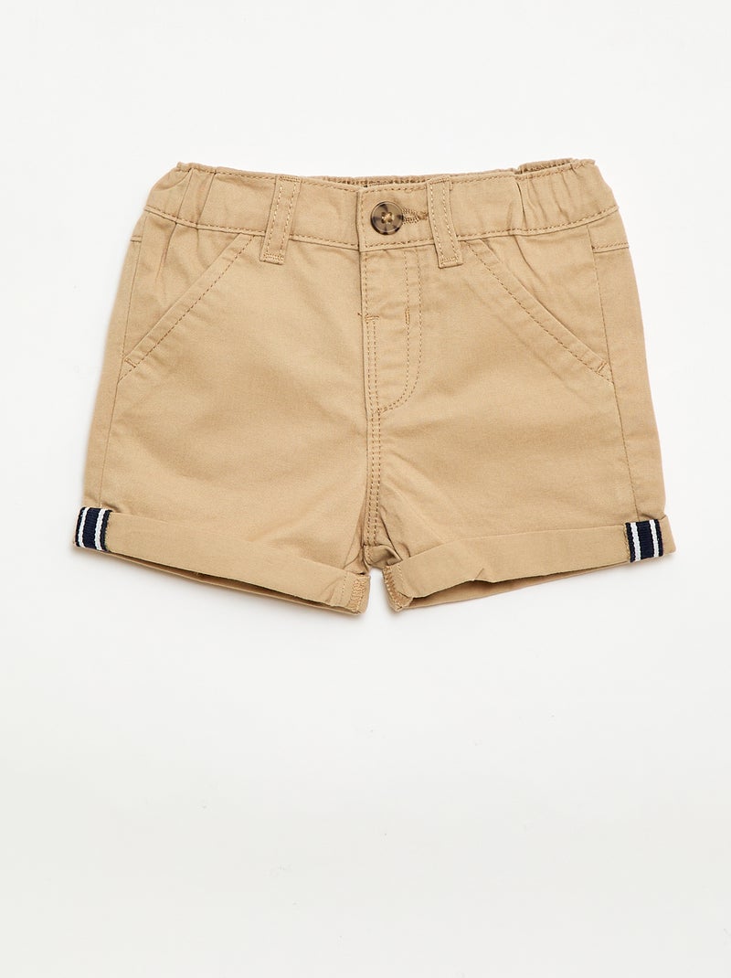 Conjunto polo + calções - 2 peças Branco - Kiabi