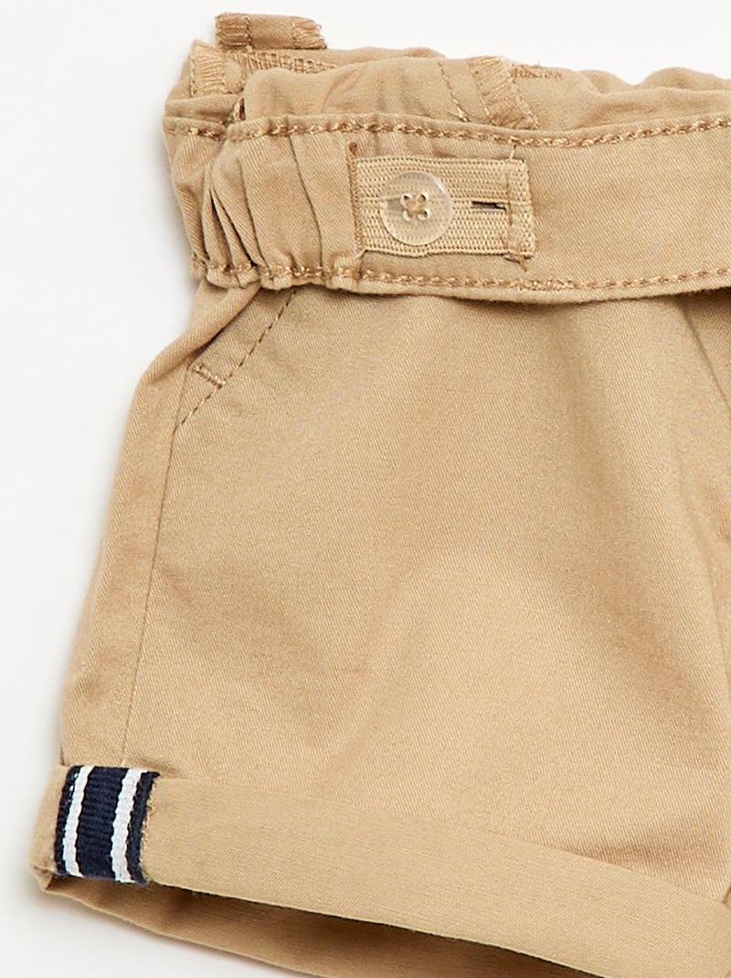 Conjunto polo + calções - 2 peças Branco - Kiabi