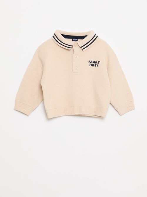 Conjunto polo quente + calças - 2 peças - Kiabi