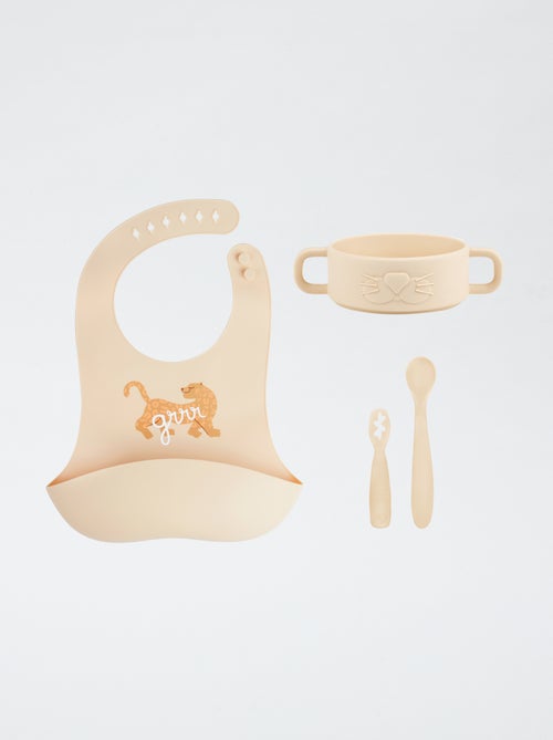 Conjunto primeiras refeições tigre - Kiabi