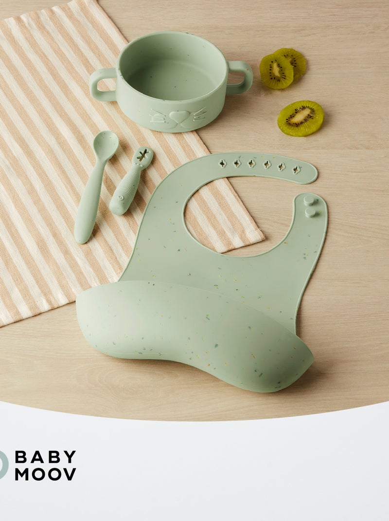 Conjunto primeiras refeições tigre Verde - Kiabi