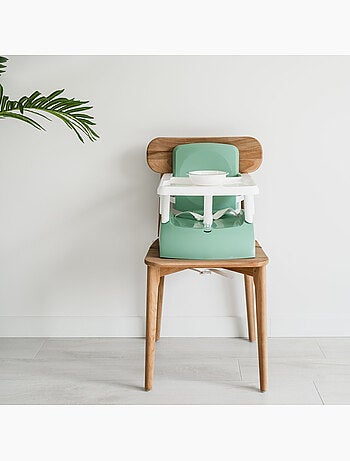 Conjunto refeição 2ª idade thermobaby gusto: assento elevatório + 5 caixas