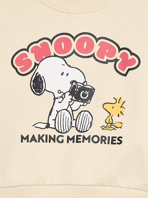 Conjunto 'Snoopy' 2 peças sweat + calções - Kiabi