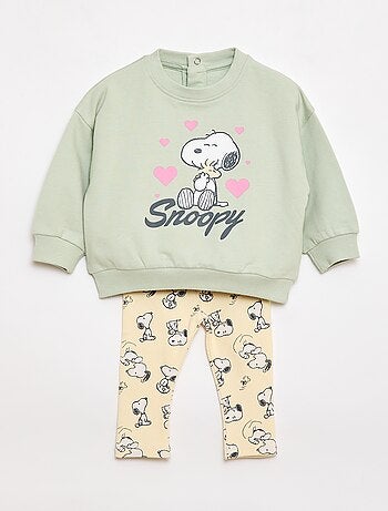 Conjunto 'Snoopy' 2 peças Sweatshirt + legging