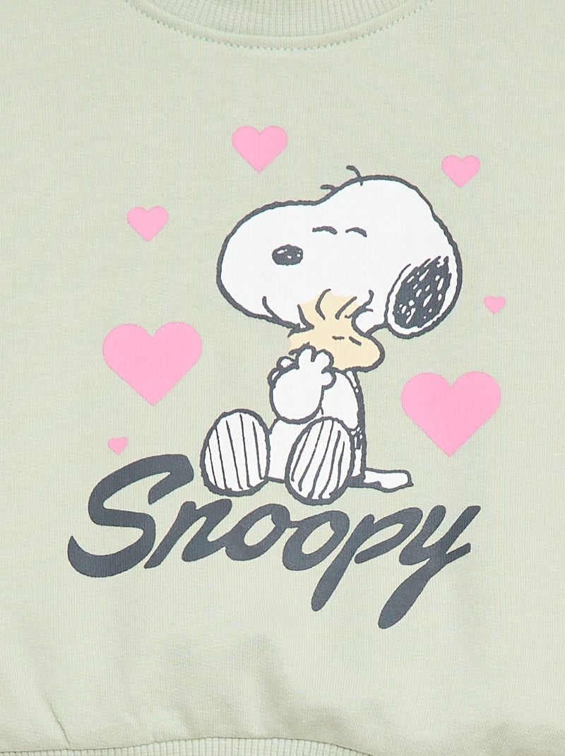 Conjunto 'Snoopy' 2 peças Sweatshirt + legging Azul - Kiabi