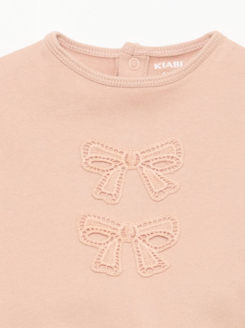 Conjunto sweat + calça de jogging fantasia Rosa - Kiabi