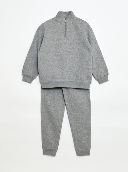 Conjunto sweat + calças de jogging - 2 peças - Kiabi