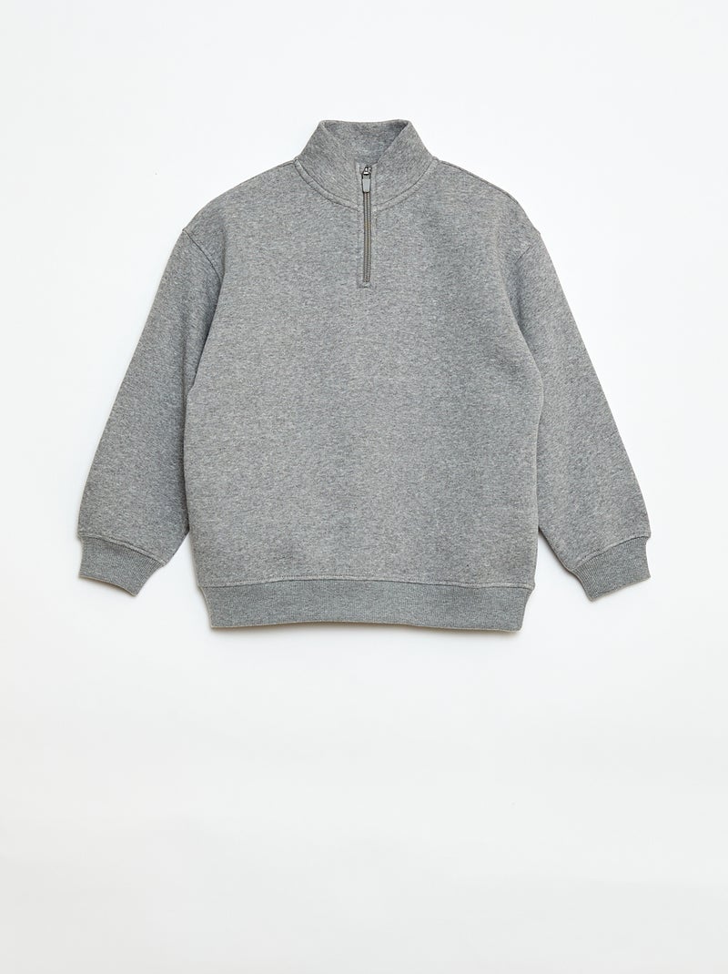 Conjunto sweat + calças de jogging - 2 peças Cinza - Kiabi