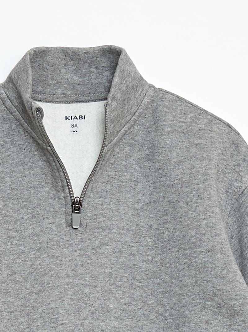 Conjunto sweat + calças de jogging - 2 peças Cinza - Kiabi