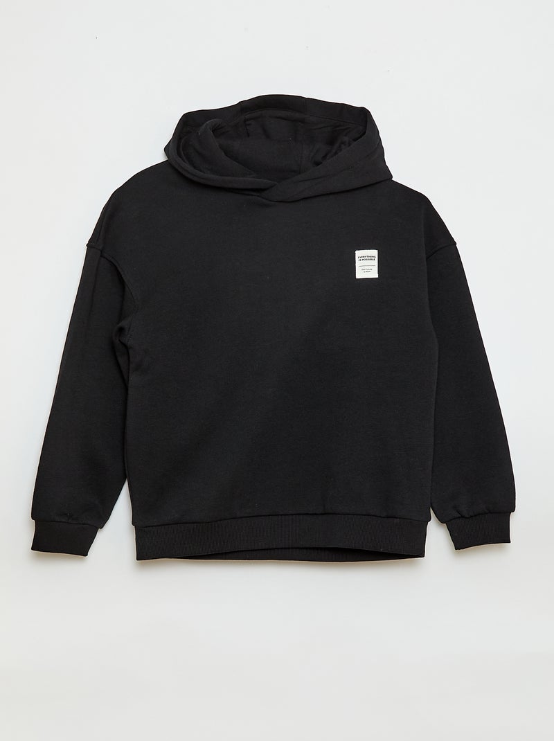Conjunto sweat + calças de jogging - 2 peças Preto - Kiabi