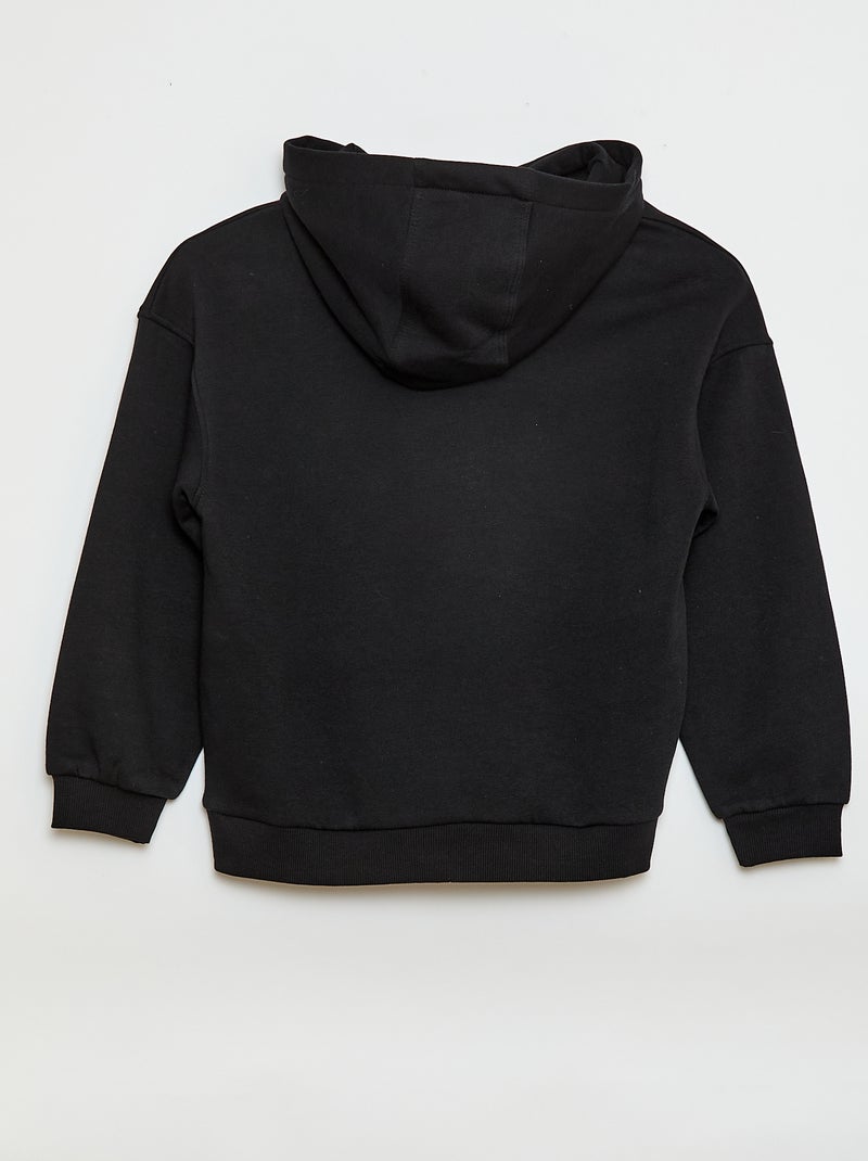 Conjunto sweat + calças de jogging - 2 peças Preto - Kiabi
