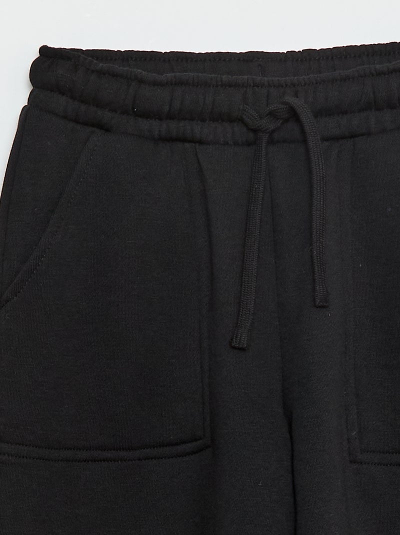 Conjunto sweat + calças de jogging - 2 peças Preto - Kiabi