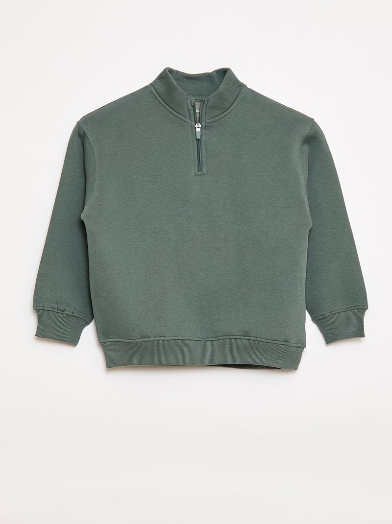 Conjunto sweat + calças de jogging - 2 peças Verde - Kiabi