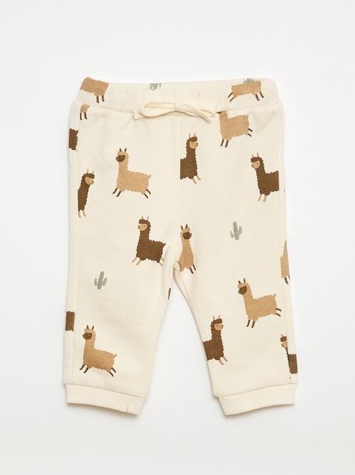 Conjunto sweat + calças de jogging com estampado fantasia - 2 peças - Kiabi