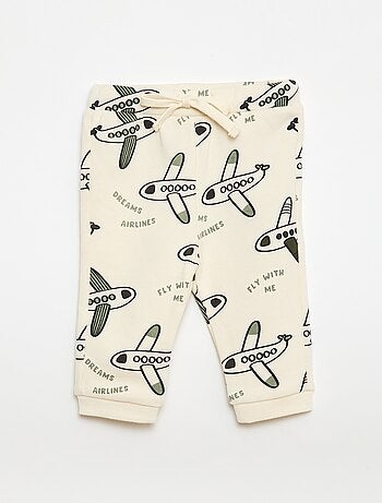 Conjunto sweat + calças de jogging com estampado fantasia - 2 peças