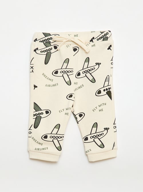 Conjunto sweat + calças de jogging com estampado fantasia - 2 peças - Kiabi
